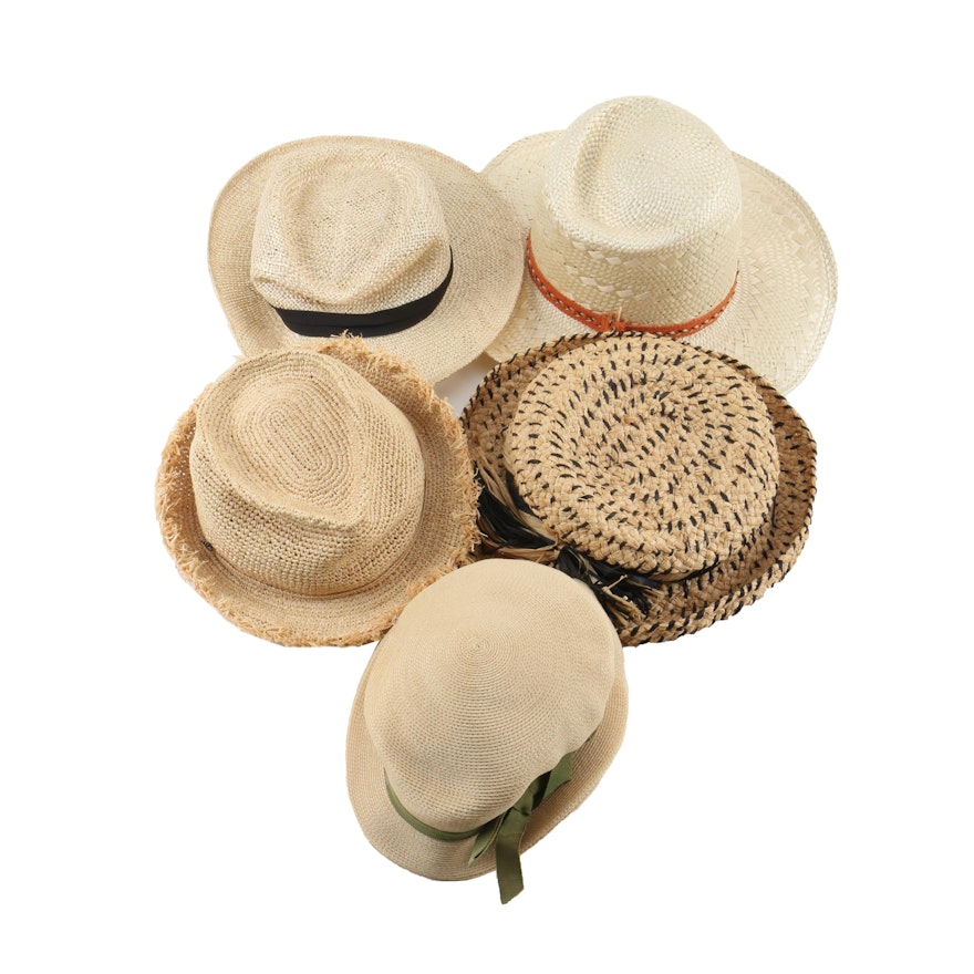 Men's and Women's Woven Hats Including Tommy Bahama and Stetson