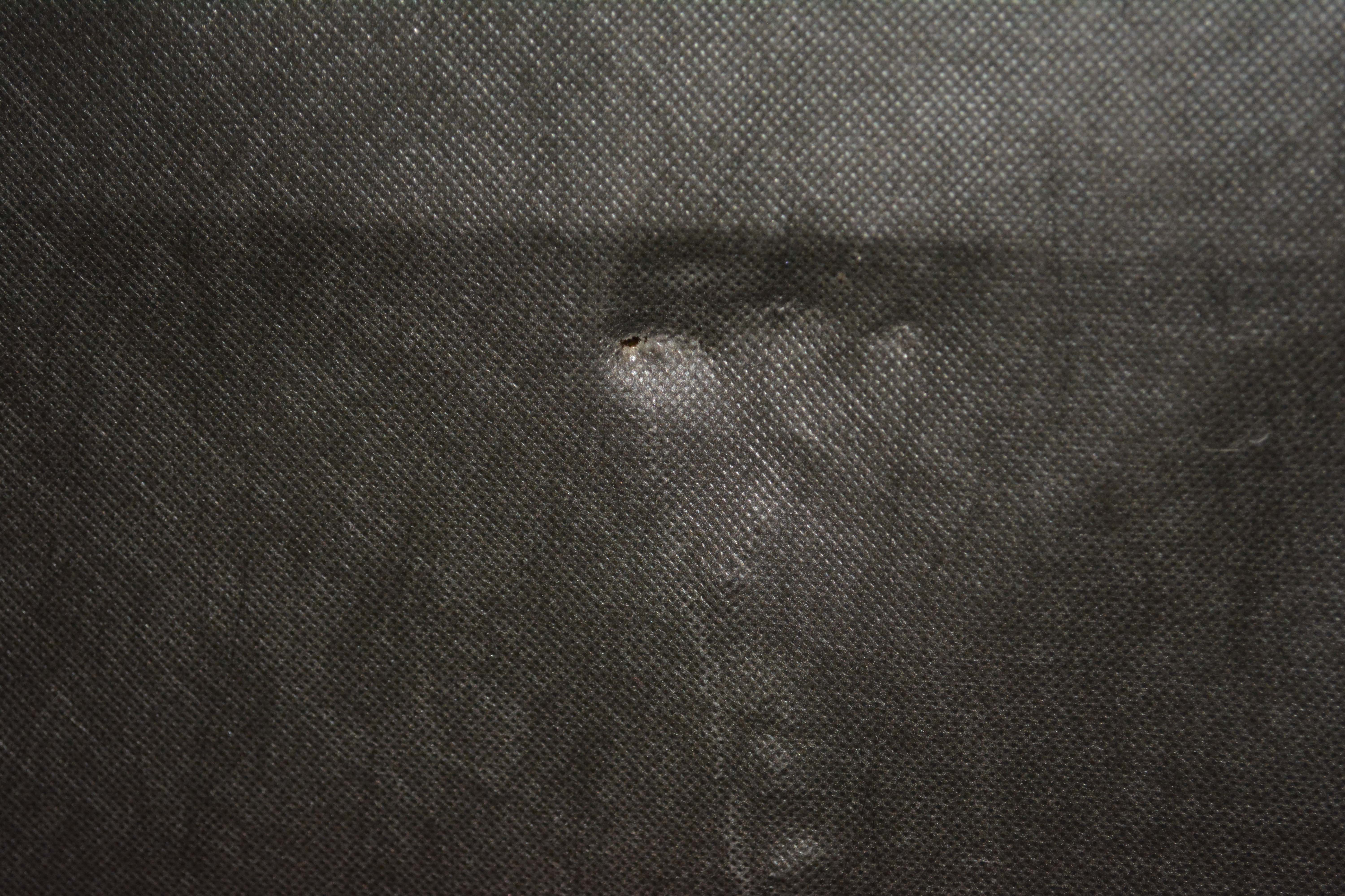 Black and White Upholstered Queen Size Headboard