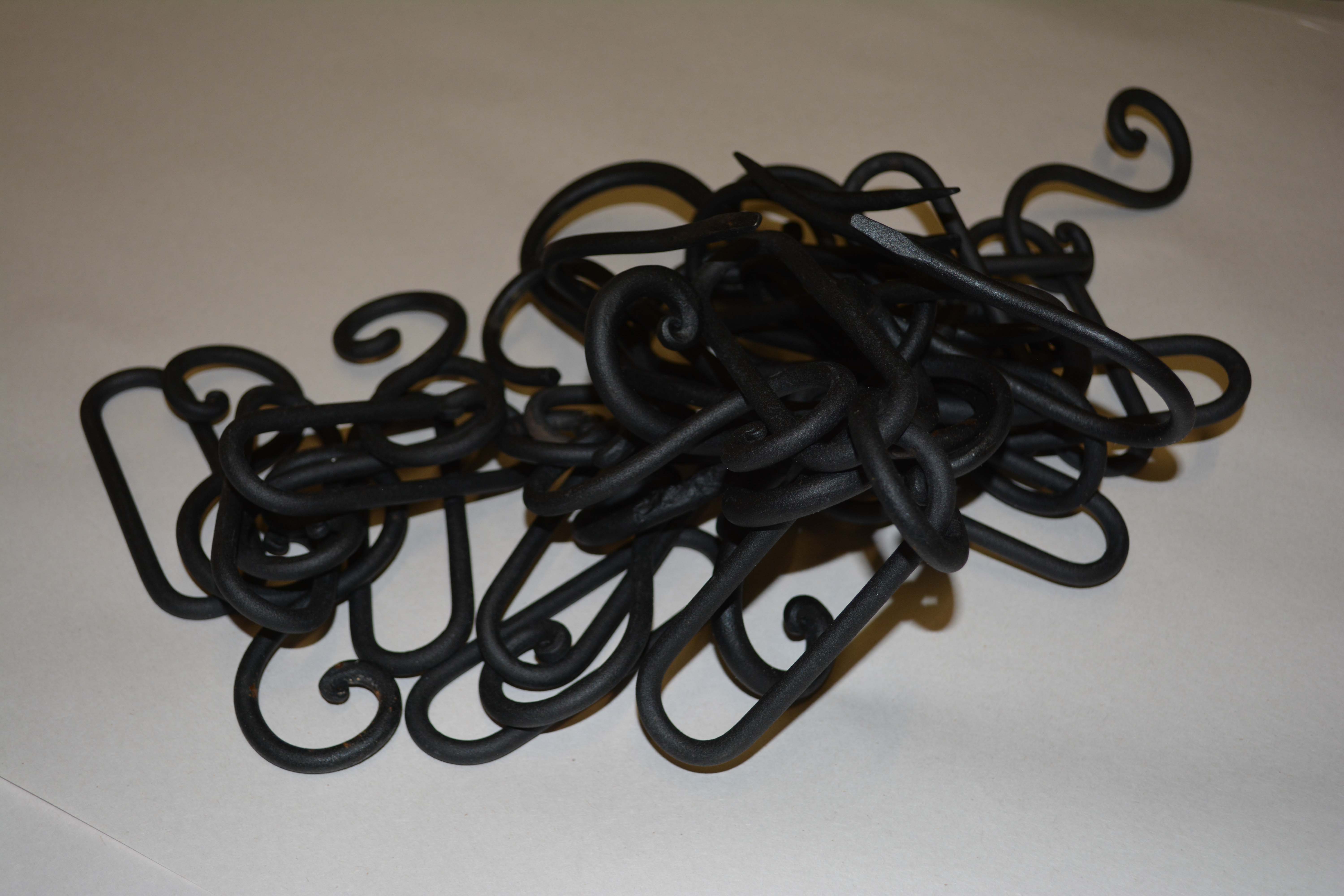 Hanging Black Iron Pot Rack with Hooks