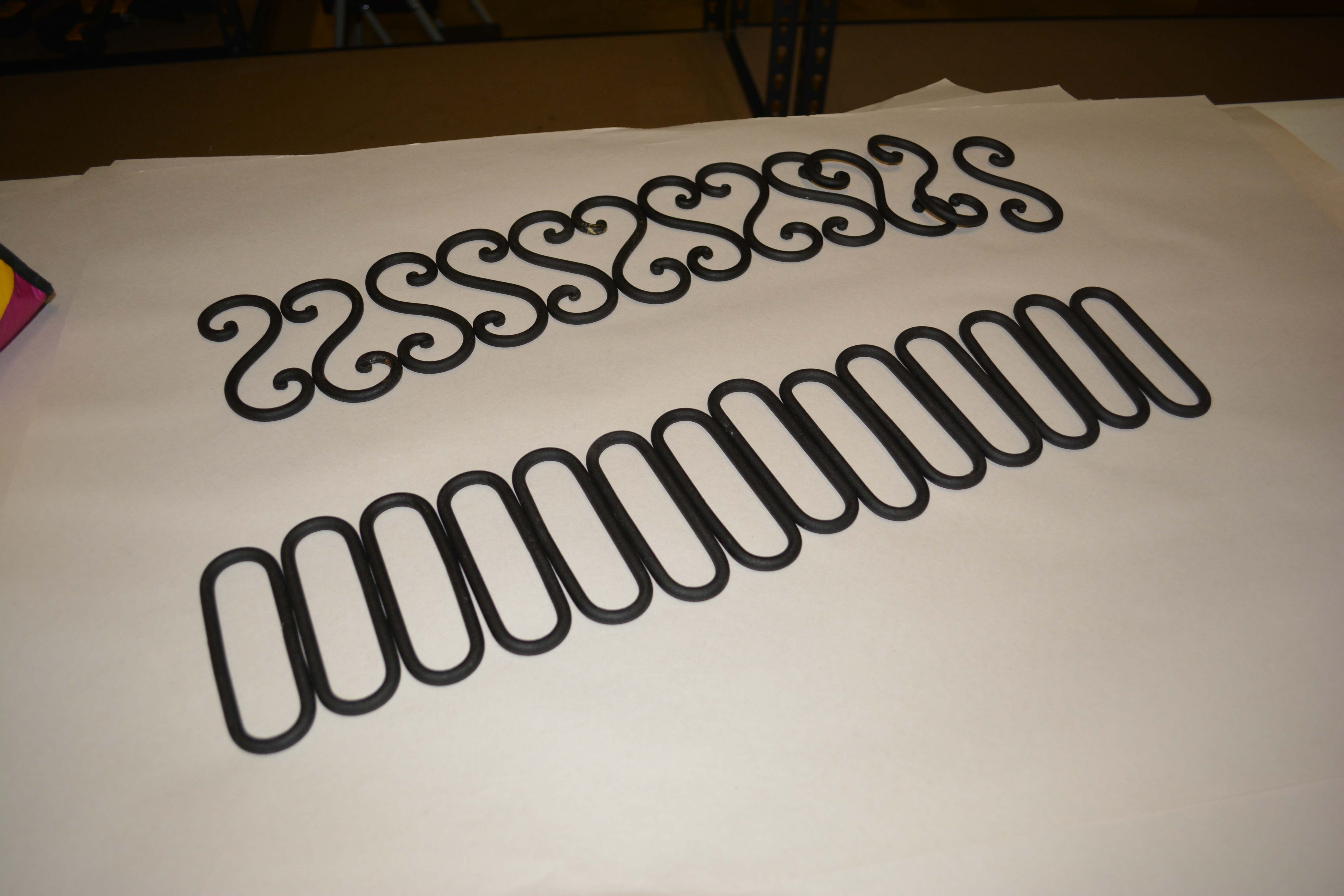 Hanging Black Iron Pot Rack with Hooks