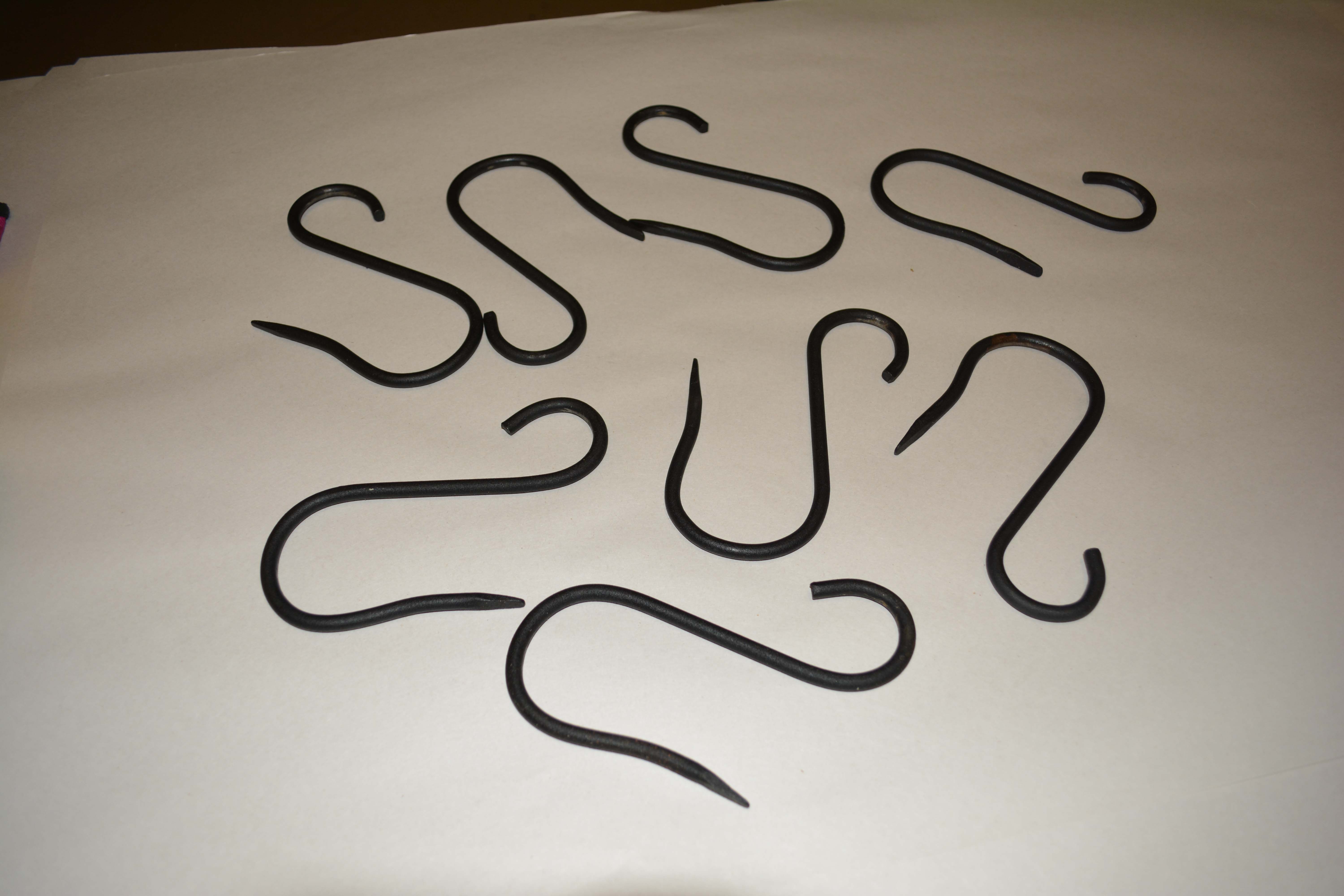 Hanging Black Iron Pot Rack with Hooks