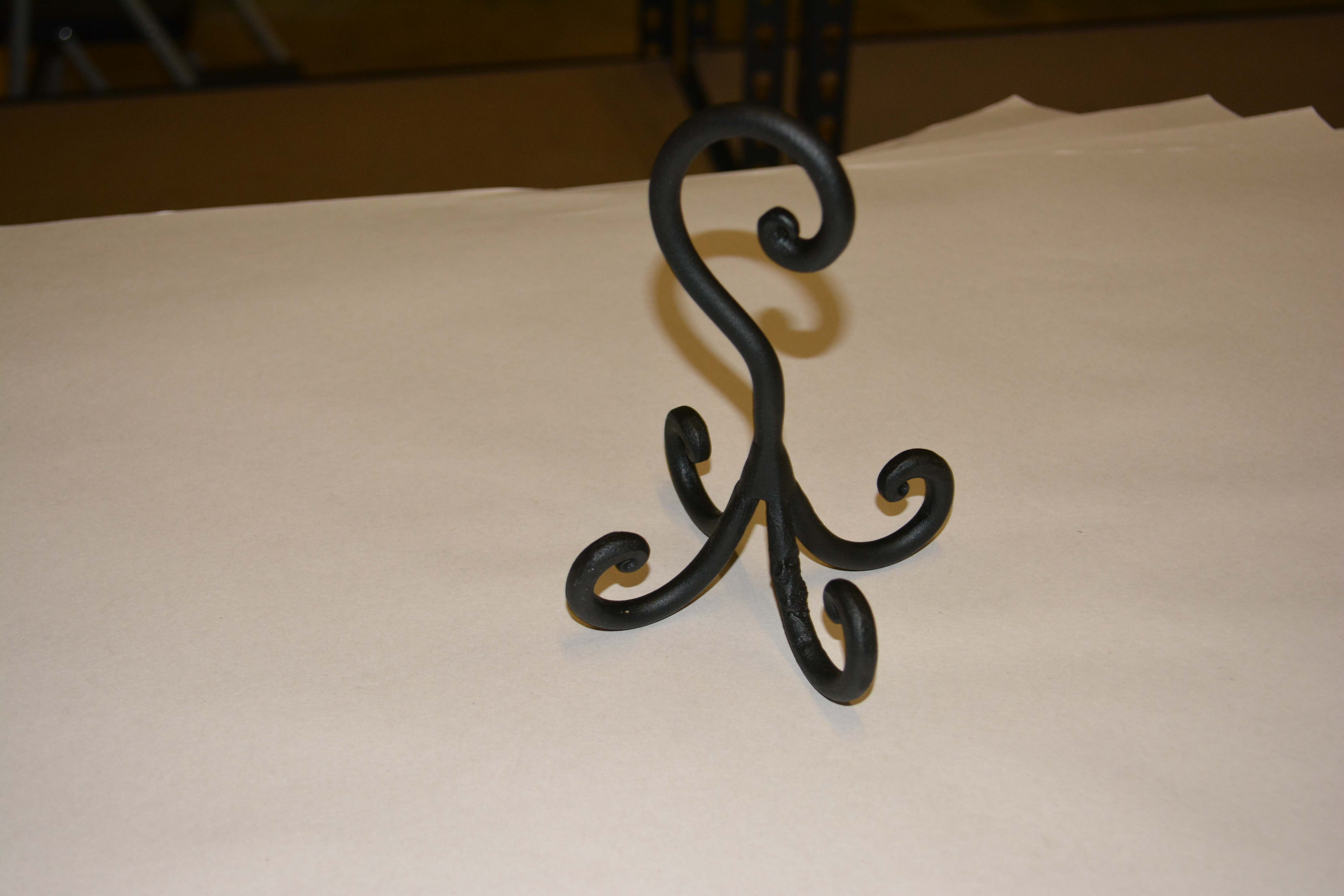 Hanging Black Iron Pot Rack with Hooks