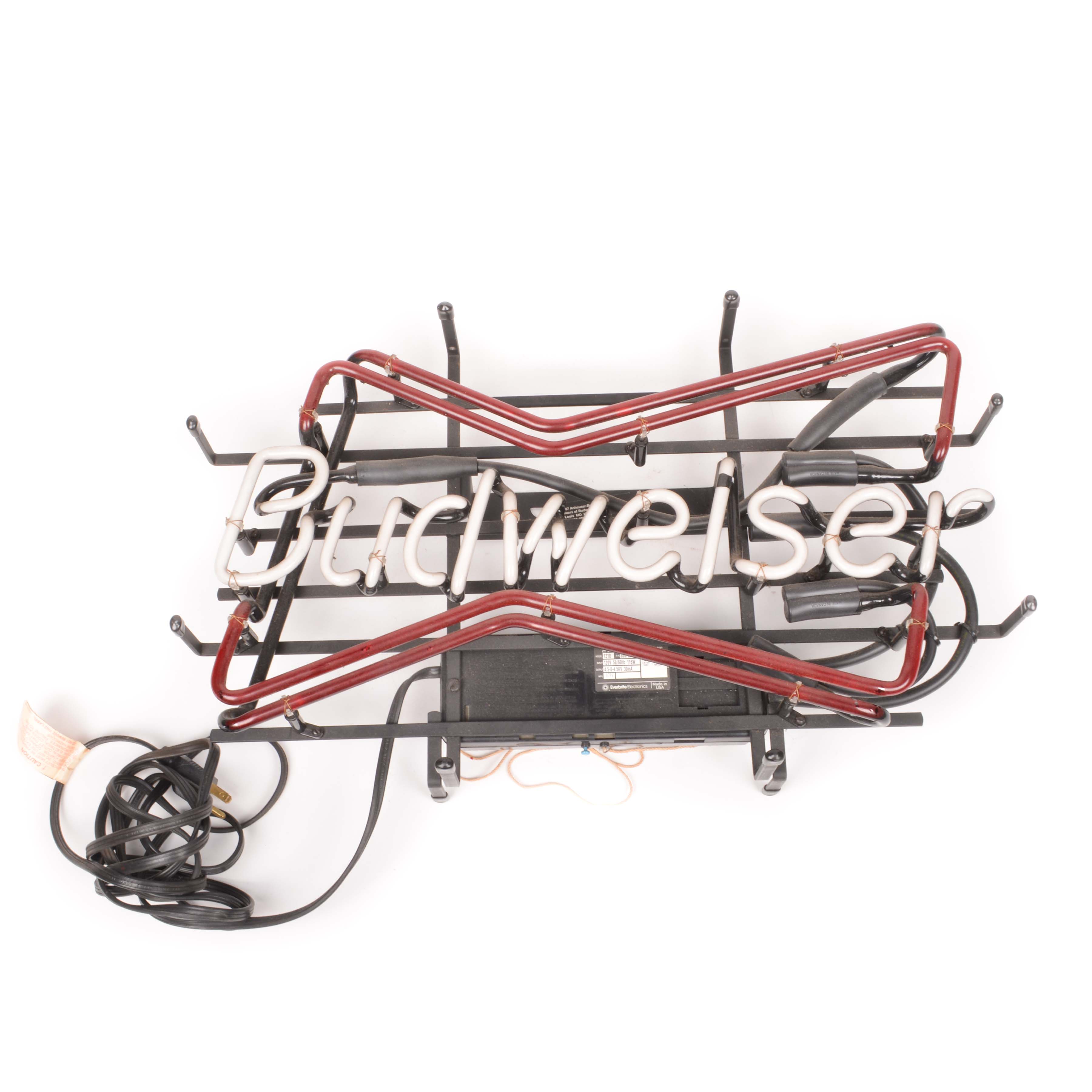 1996 Budweiser Beer Neon Sign