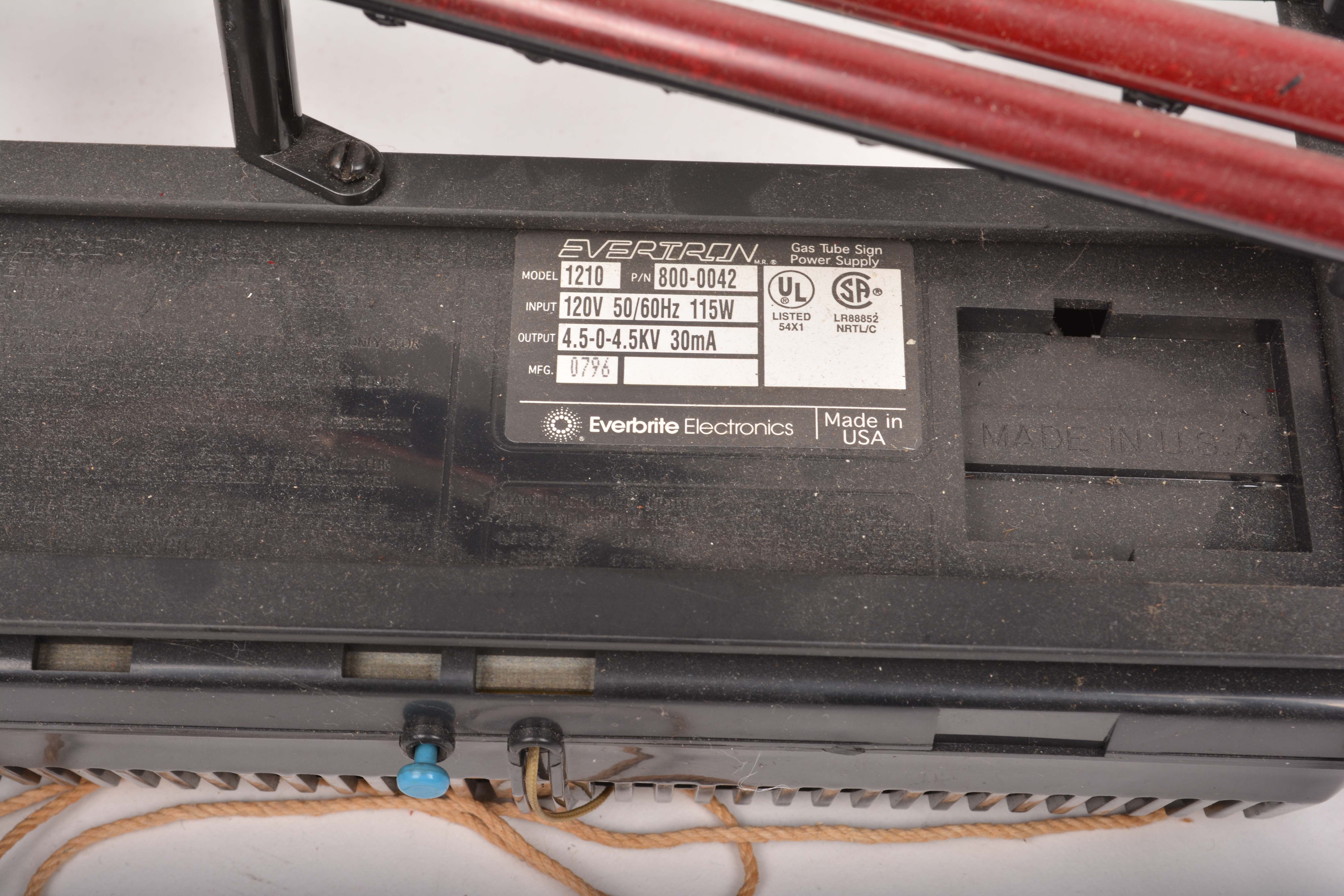 1996 Budweiser Beer Neon Sign