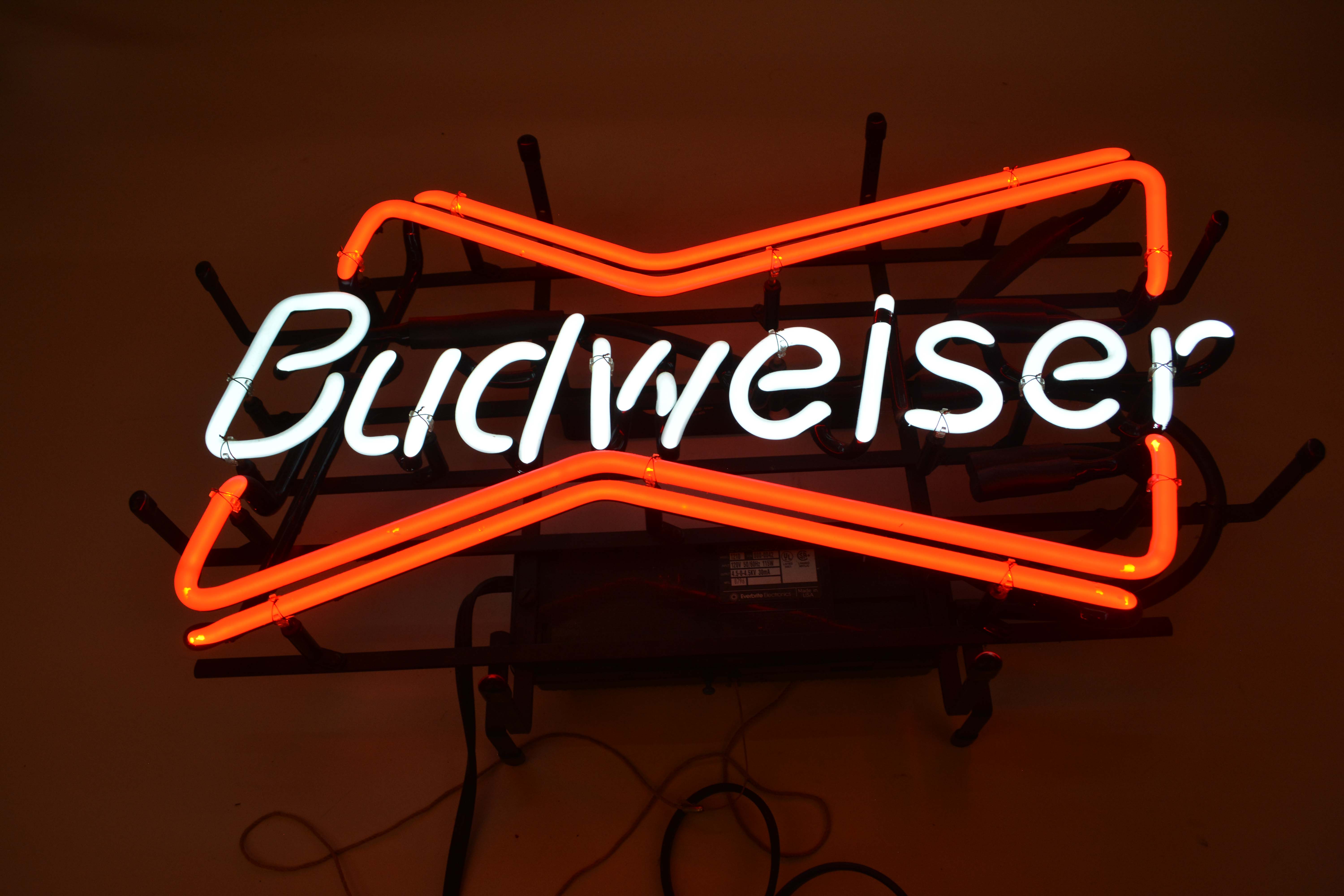 1996 Budweiser Beer Neon Sign