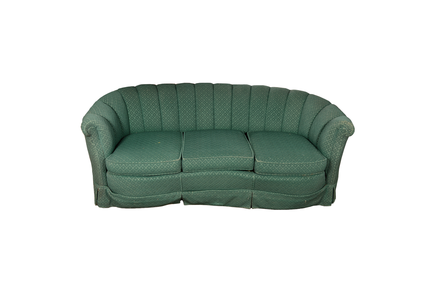 Channel Back Cabriole Sofa
