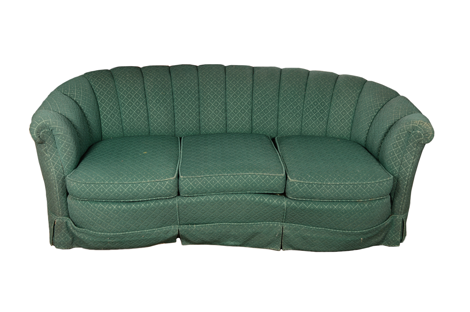 Channel Back Cabriole Sofa