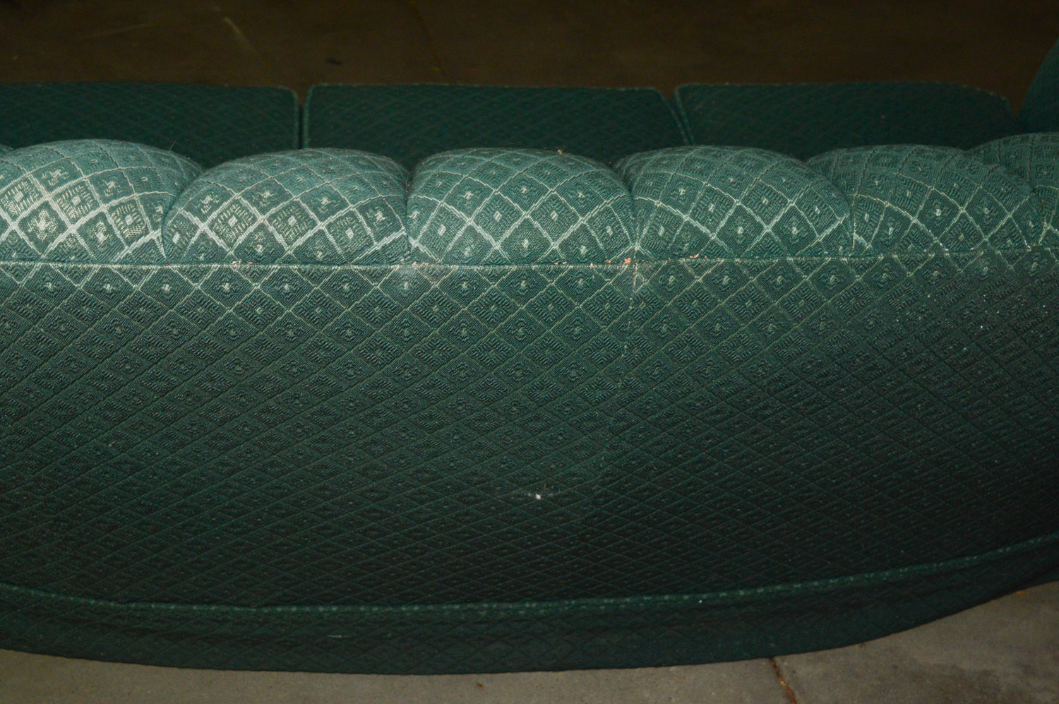 Channel Back Cabriole Sofa