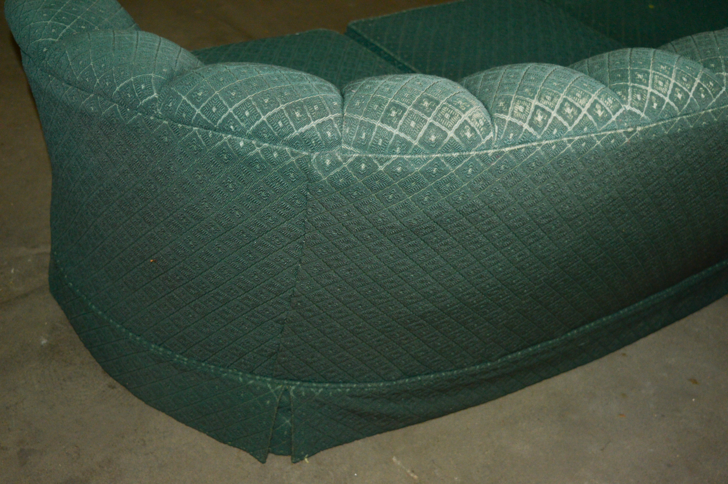 Channel Back Cabriole Sofa