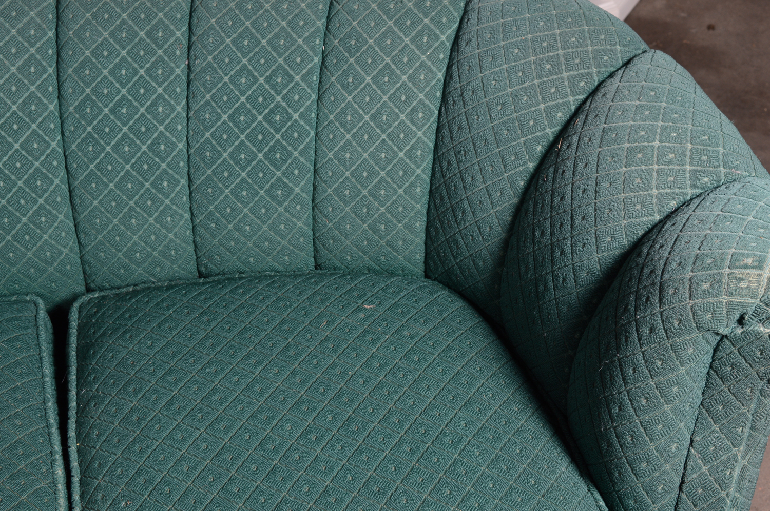 Channel Back Cabriole Sofa