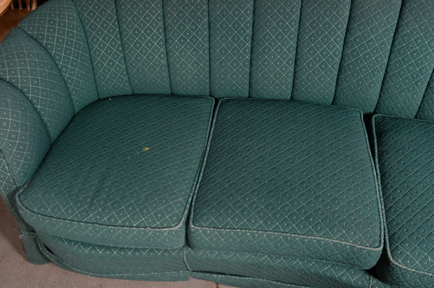 Channel Back Cabriole Sofa