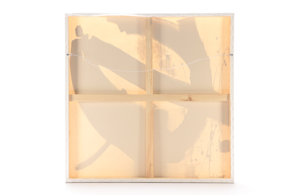 Robbie Kemper Original Acrylic Painting on Canvas "Round Mark in Black"