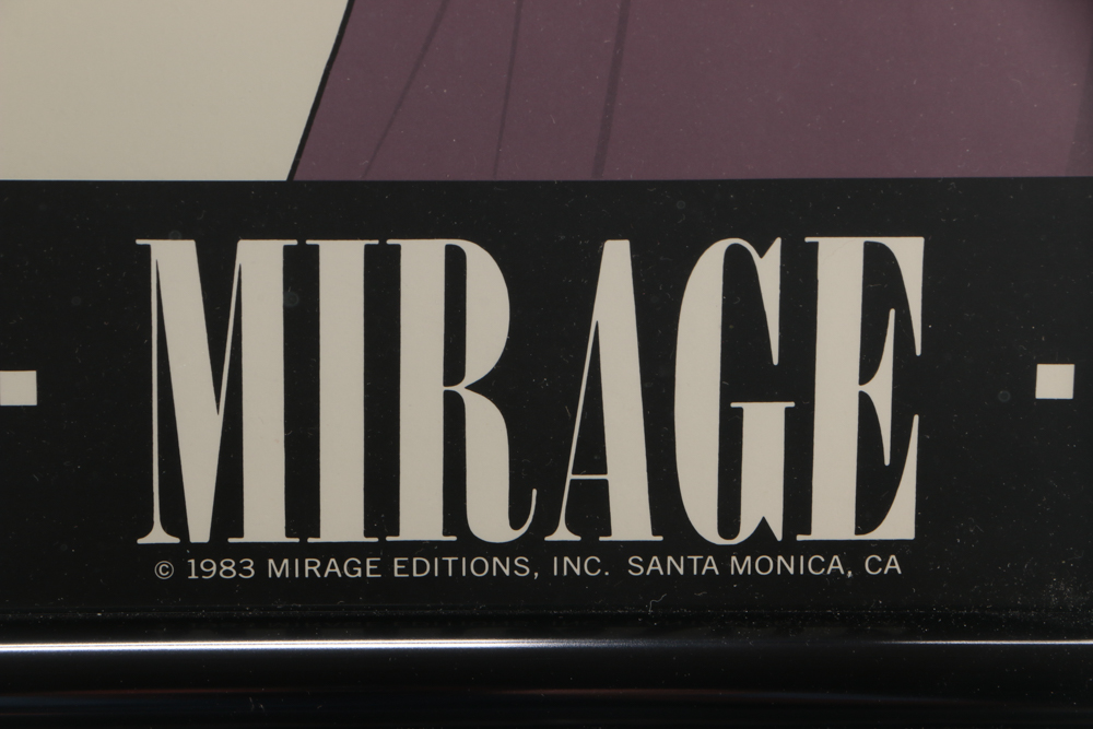 Patrick Nagel Designed Serigraph Poster for Mirage Editions