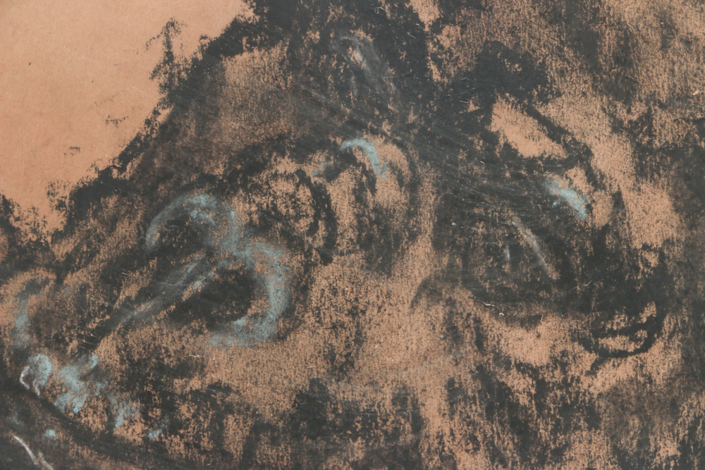 Michael Skop Original Oversized Pastel Drawing on Paper