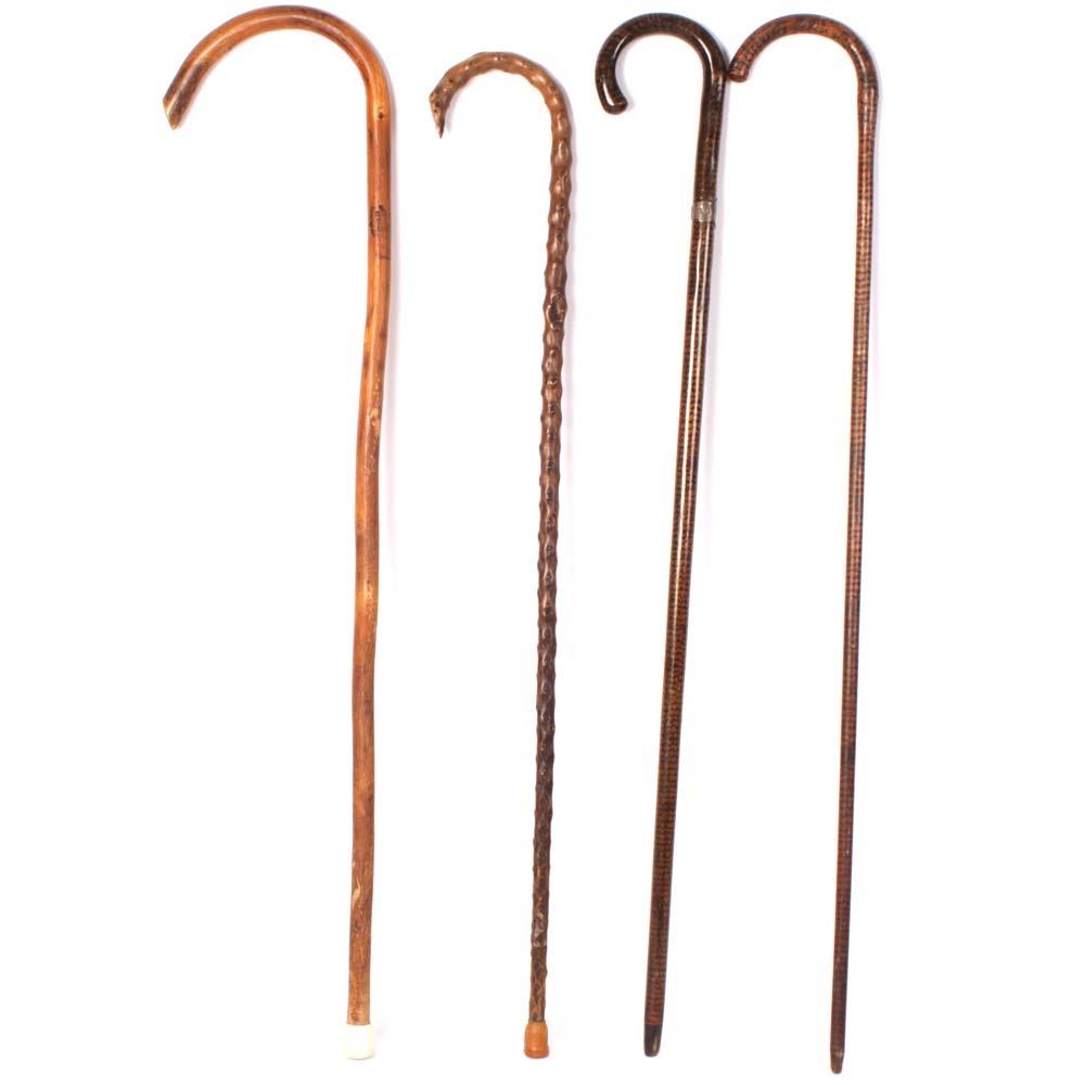 Vintage Wooden Canes