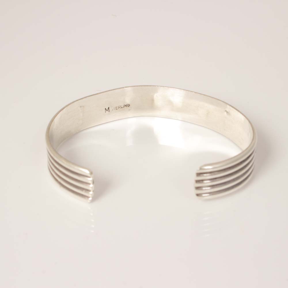 Sterling Silver and Black Onyx Cuff Bracelet