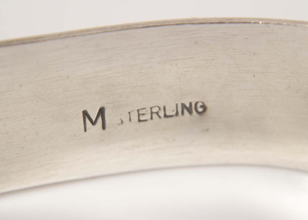 Sterling Silver and Black Onyx Cuff Bracelet