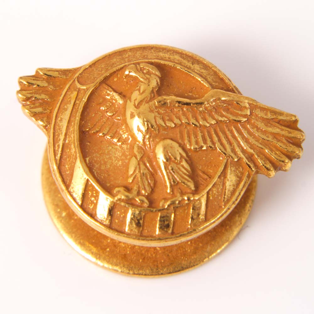 Vintage Gold Tone Military Honorable Discharge Lapel Pins