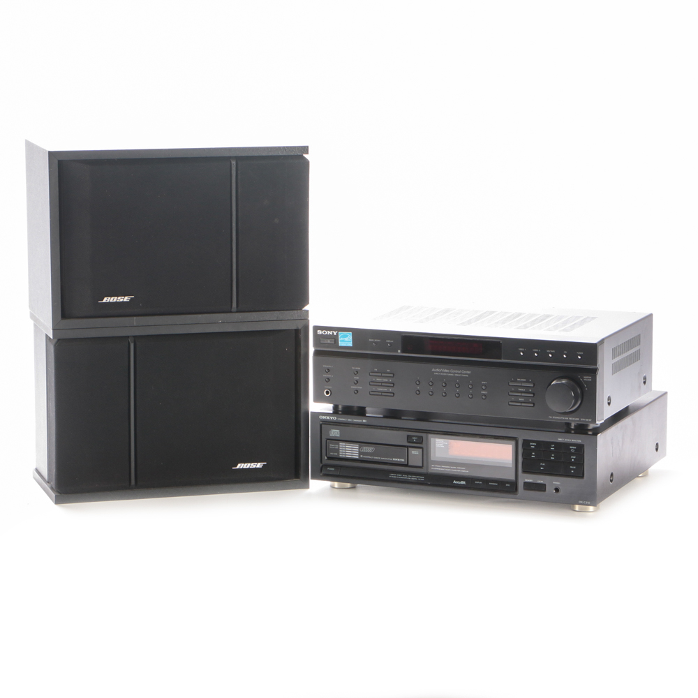 Sony Receiver and Onkyo CD Changer