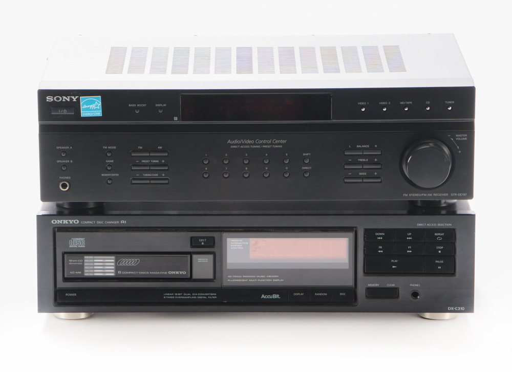 Sony Receiver and Onkyo CD Changer
