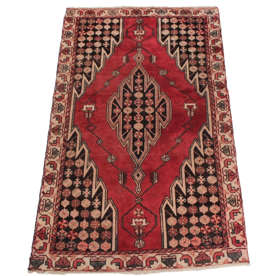 Vintage Hand Knotted Persian Kerdar Rug