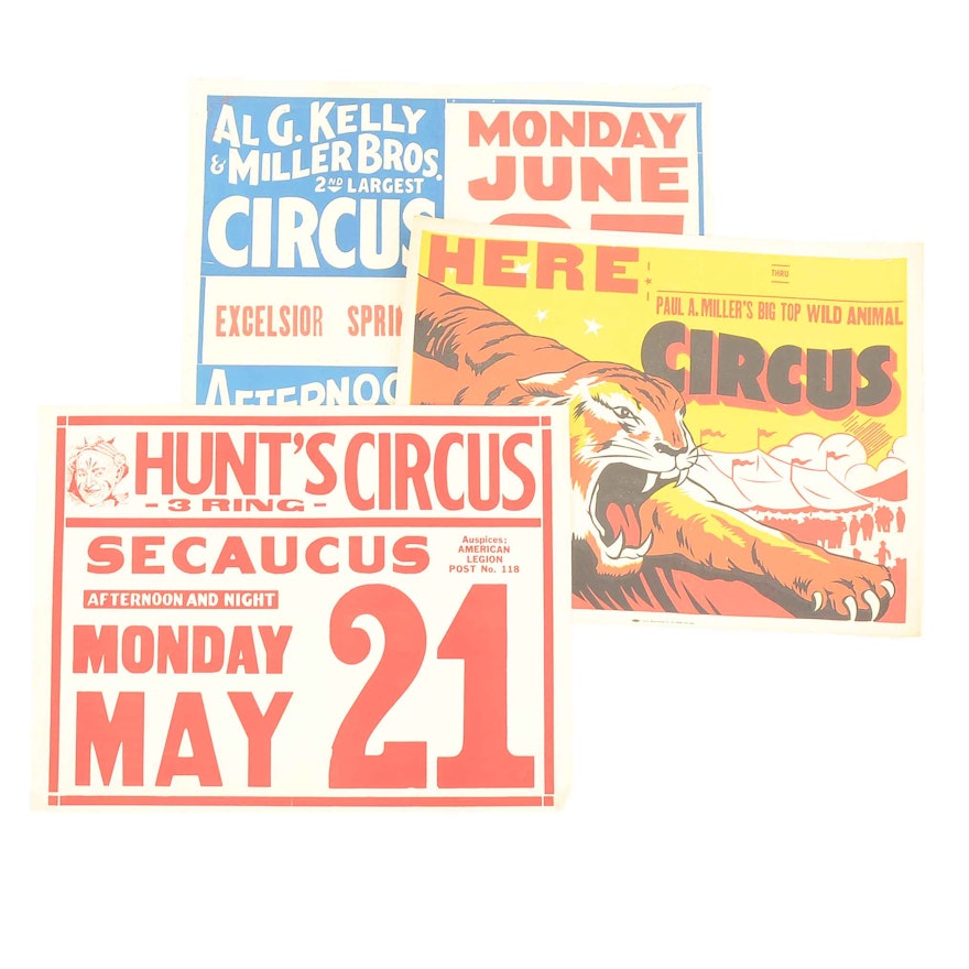 Pair of Vintage Circus Posters