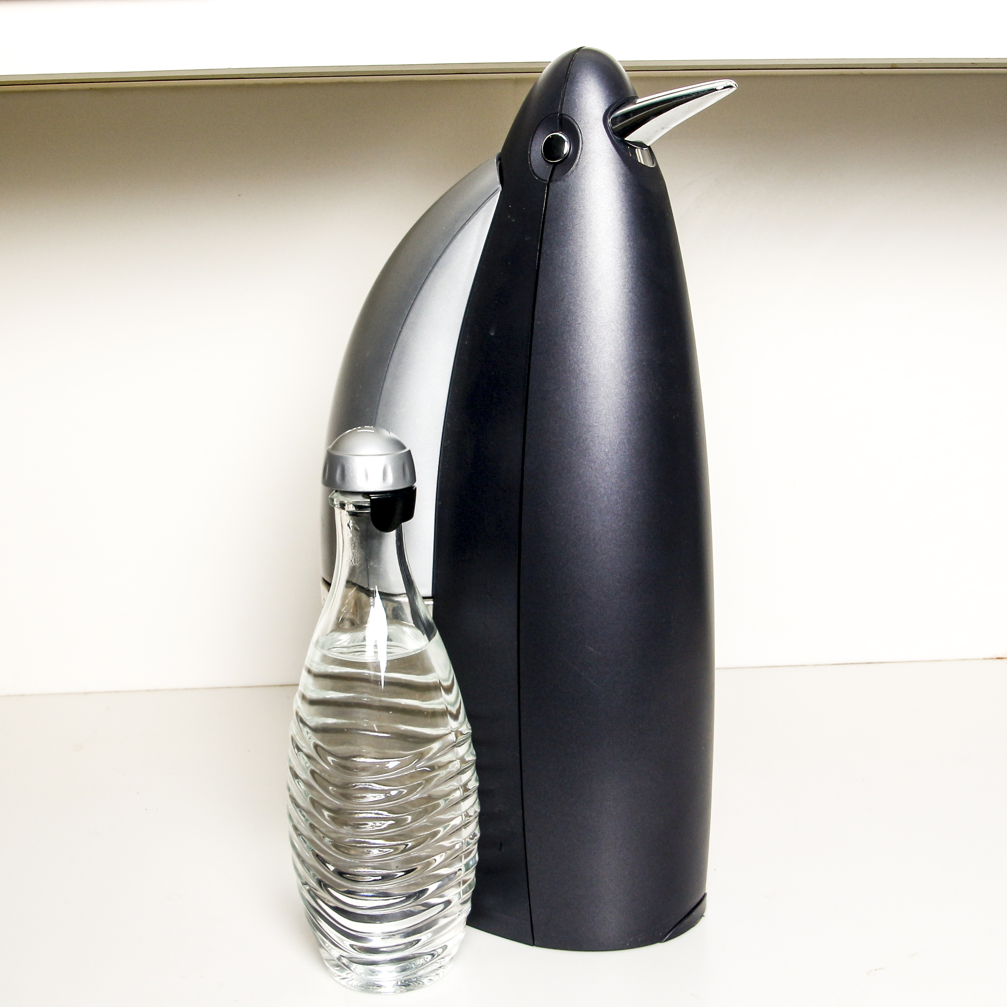 SodaStream "Penguin" Soda Maker with Reusable Glass Carafe