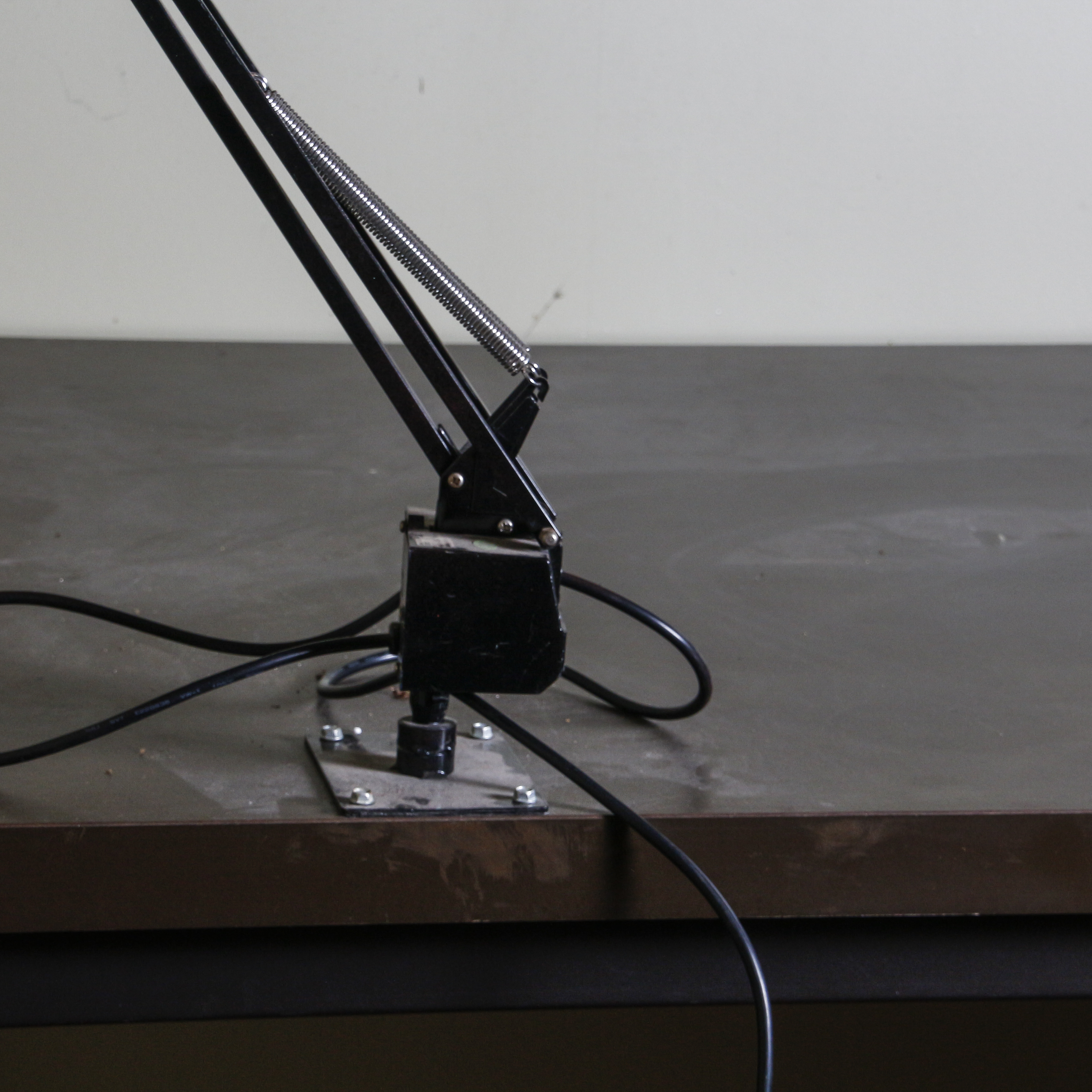 Contemporary Work Table with Magnifying Lamp