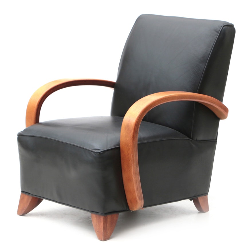 Leather Lounge Chair by Ident