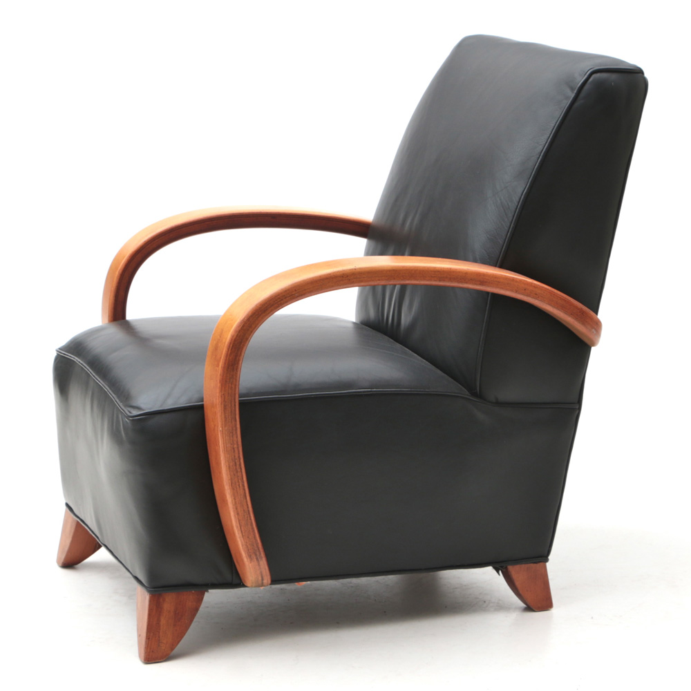 Leather Lounge Chair by Ident