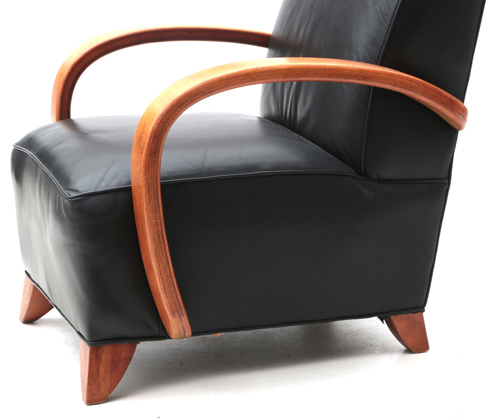 Leather Lounge Chair by Ident