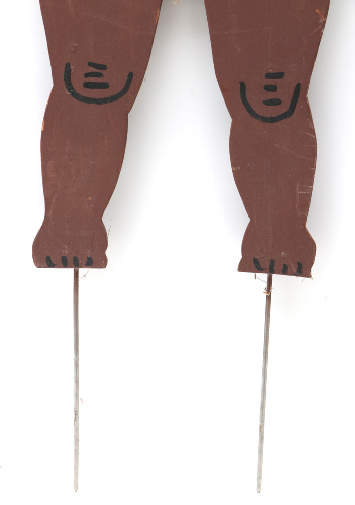 Handmade Wooden Gorilla Folk Art Yard Ornament