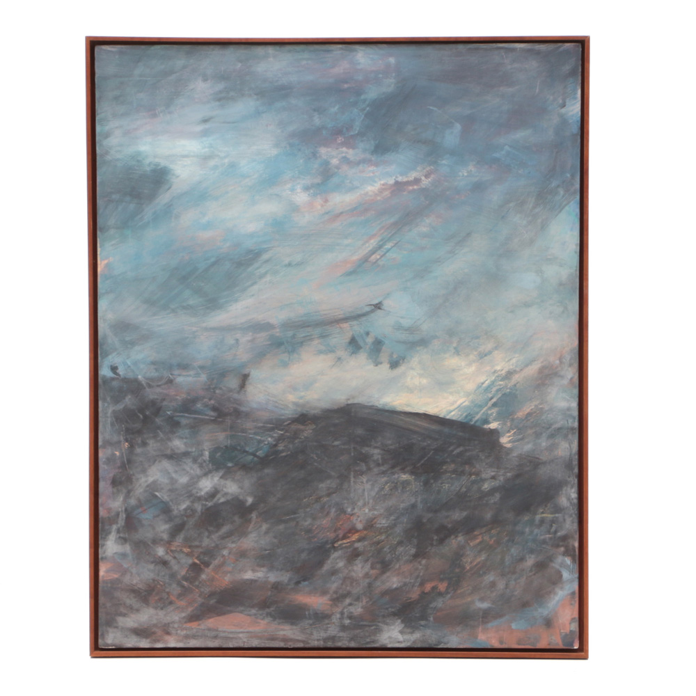 Original Abstract Oil Painting on Board