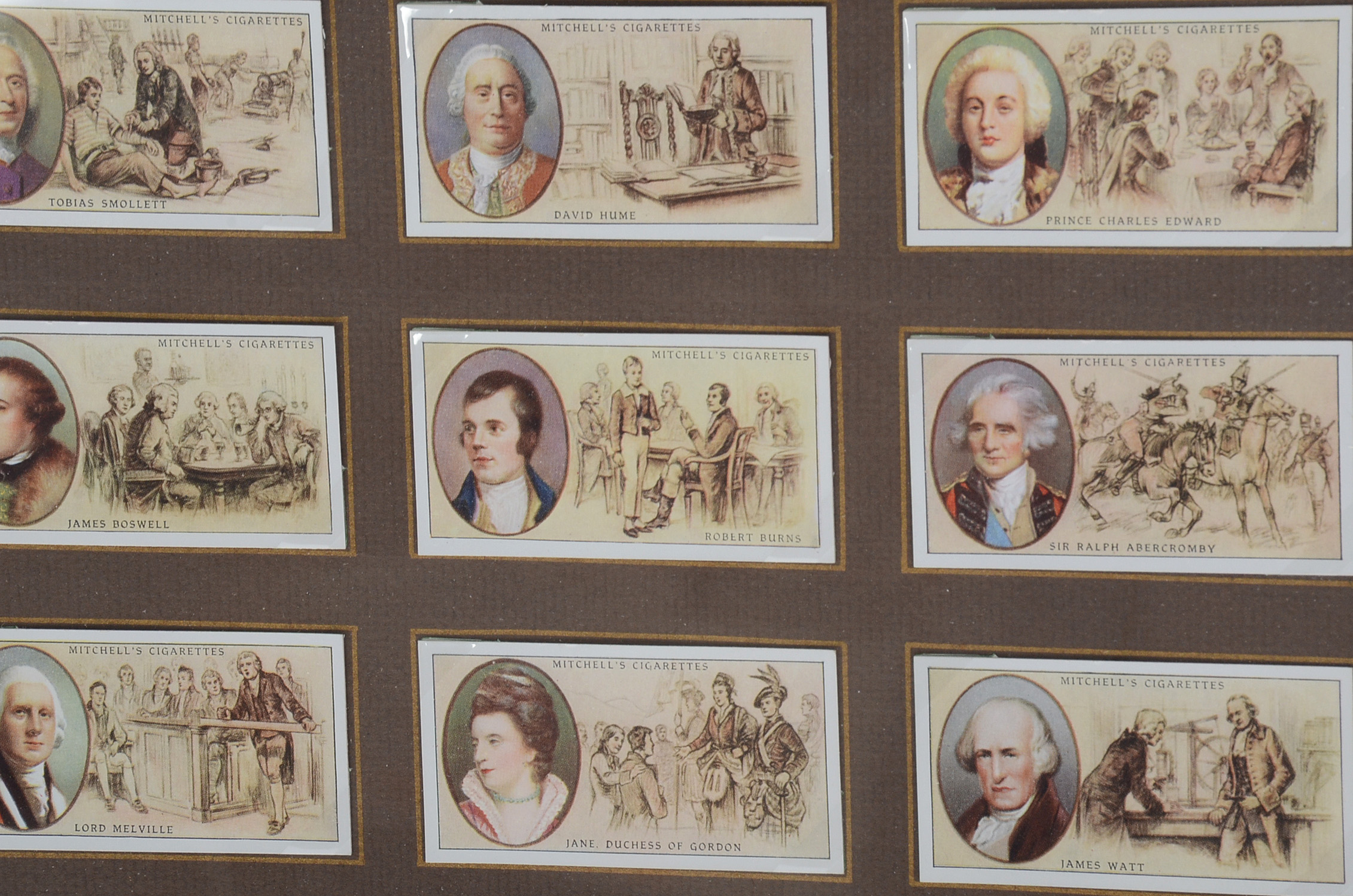 Collection of Vintage Offset Lithograph Cigarette Papers "Famous Scots"