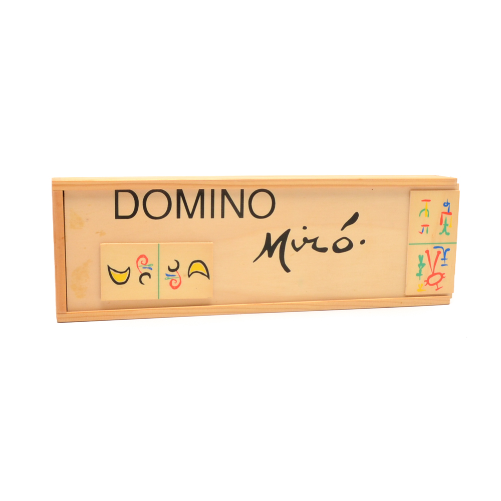 Joan Miró 'Parler Seul' Domino Game Set