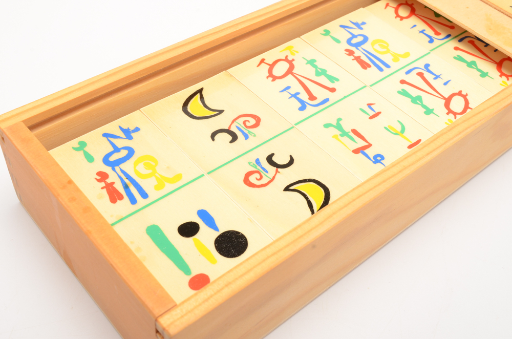 Joan Miró 'Parler Seul' Domino Game Set