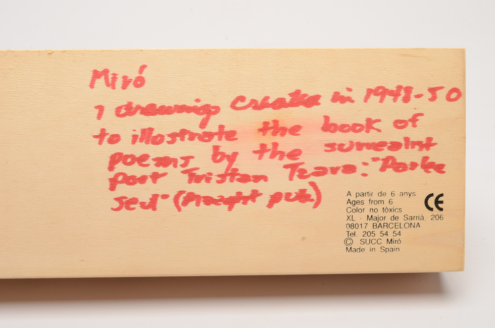 Joan Miró 'Parler Seul' Domino Game Set