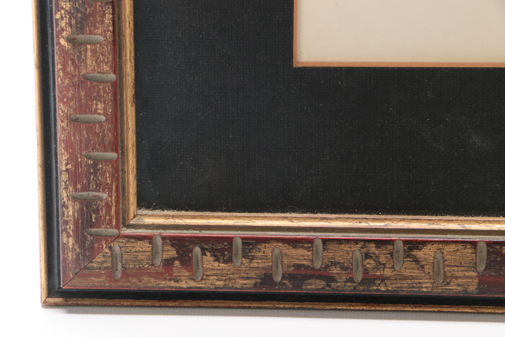 O'Brian Acrylic Painting on Paper of Golfer