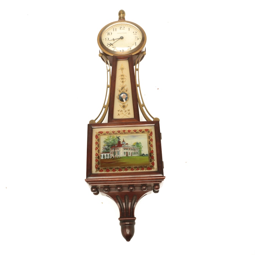 Vintage Waltham Presentation Banjo Clock