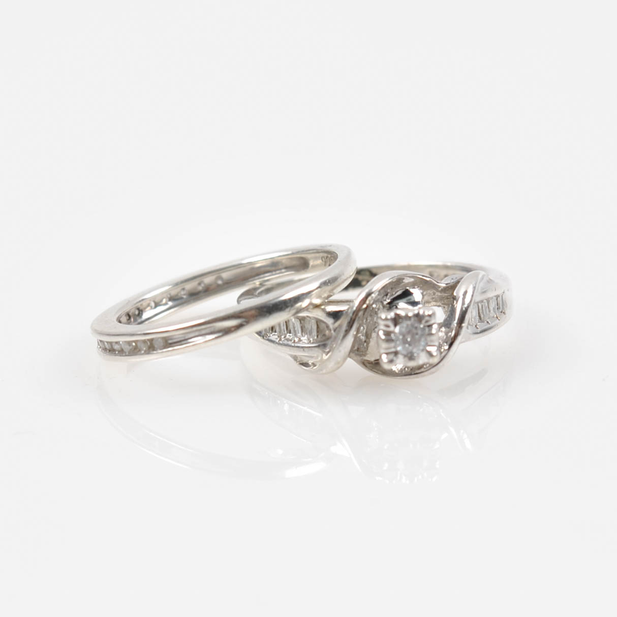 Sterling Silver Diamond Rings