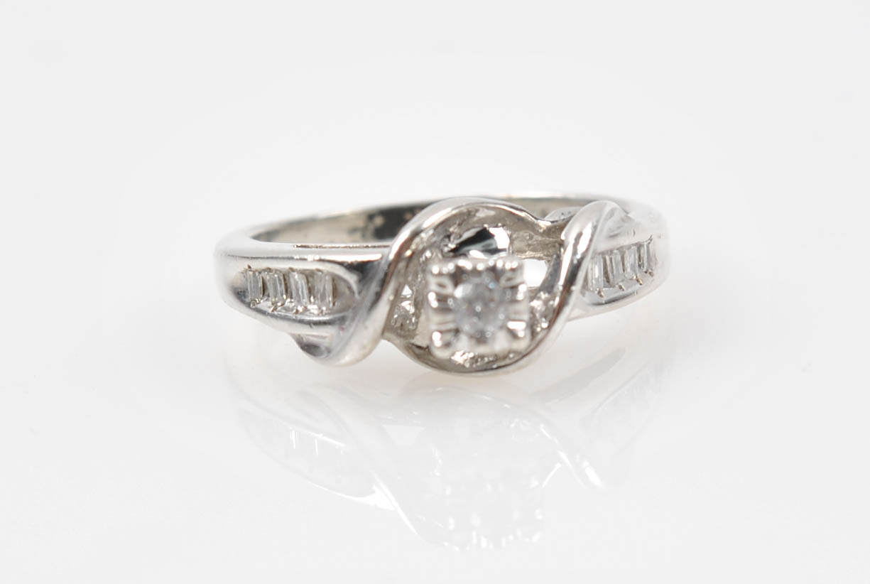 Sterling Silver Diamond Rings