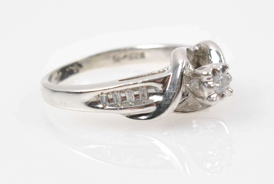 Sterling Silver Diamond Rings