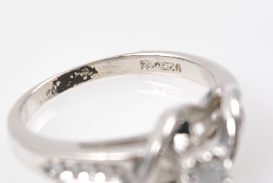 Sterling Silver Diamond Rings