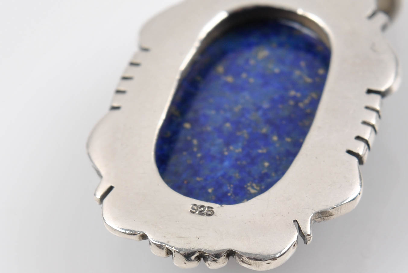 Sterling Silver Pendants Including Lapis Lazuli and Black Onyx Gemstones