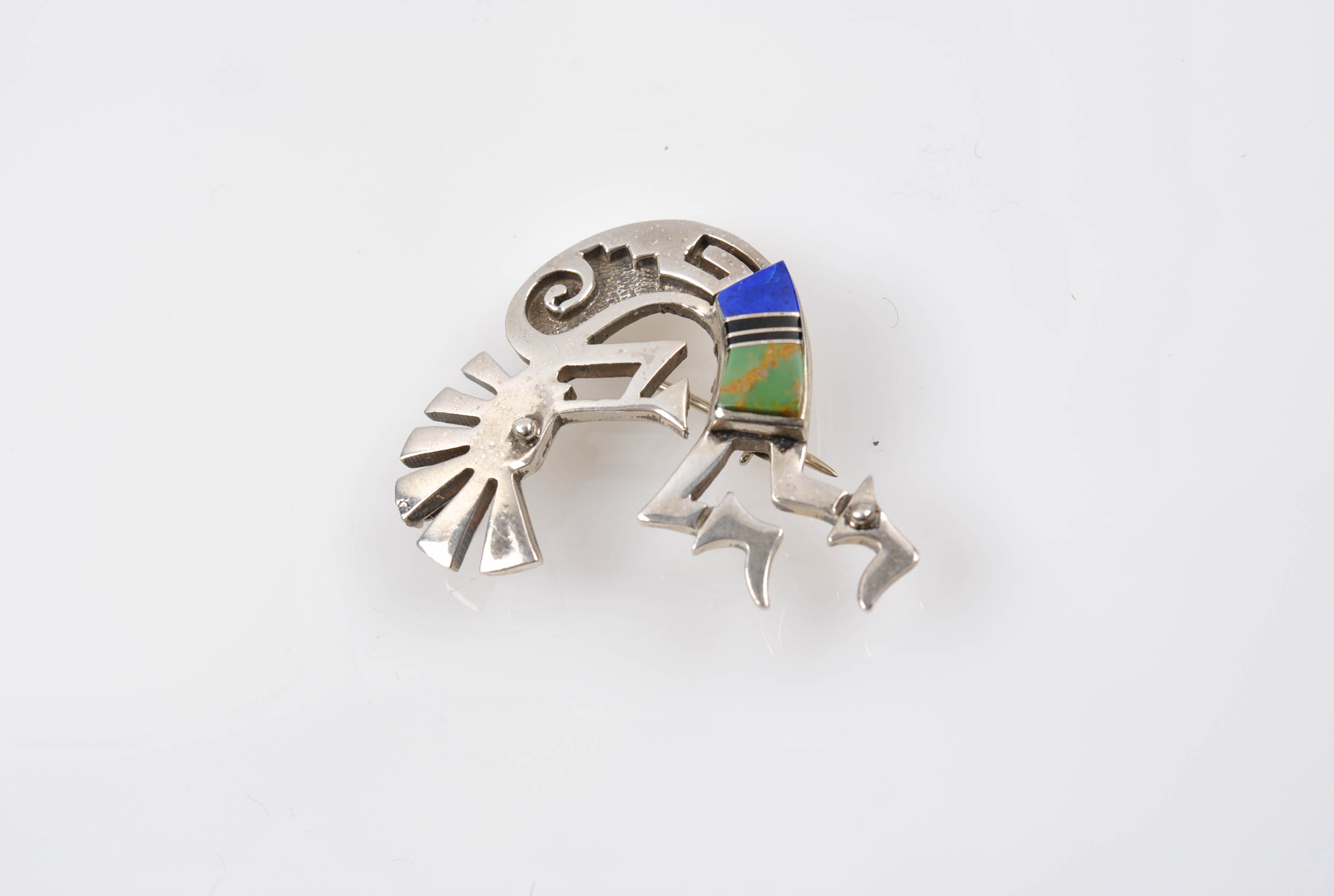 Sterling Silver and 900 Silver Multi-Stone Pins