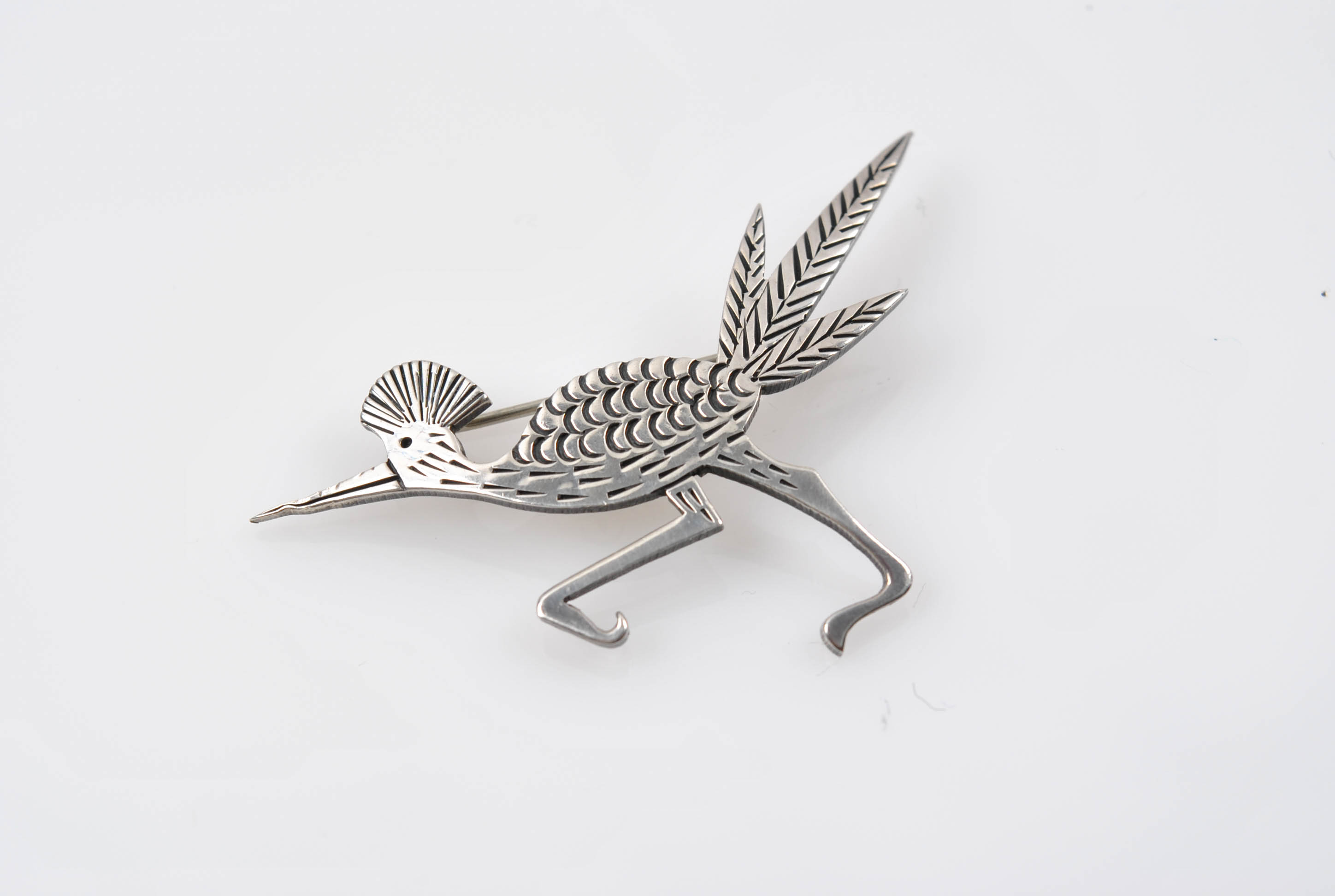 Sterling Silver and 900 Silver Multi-Stone Pins