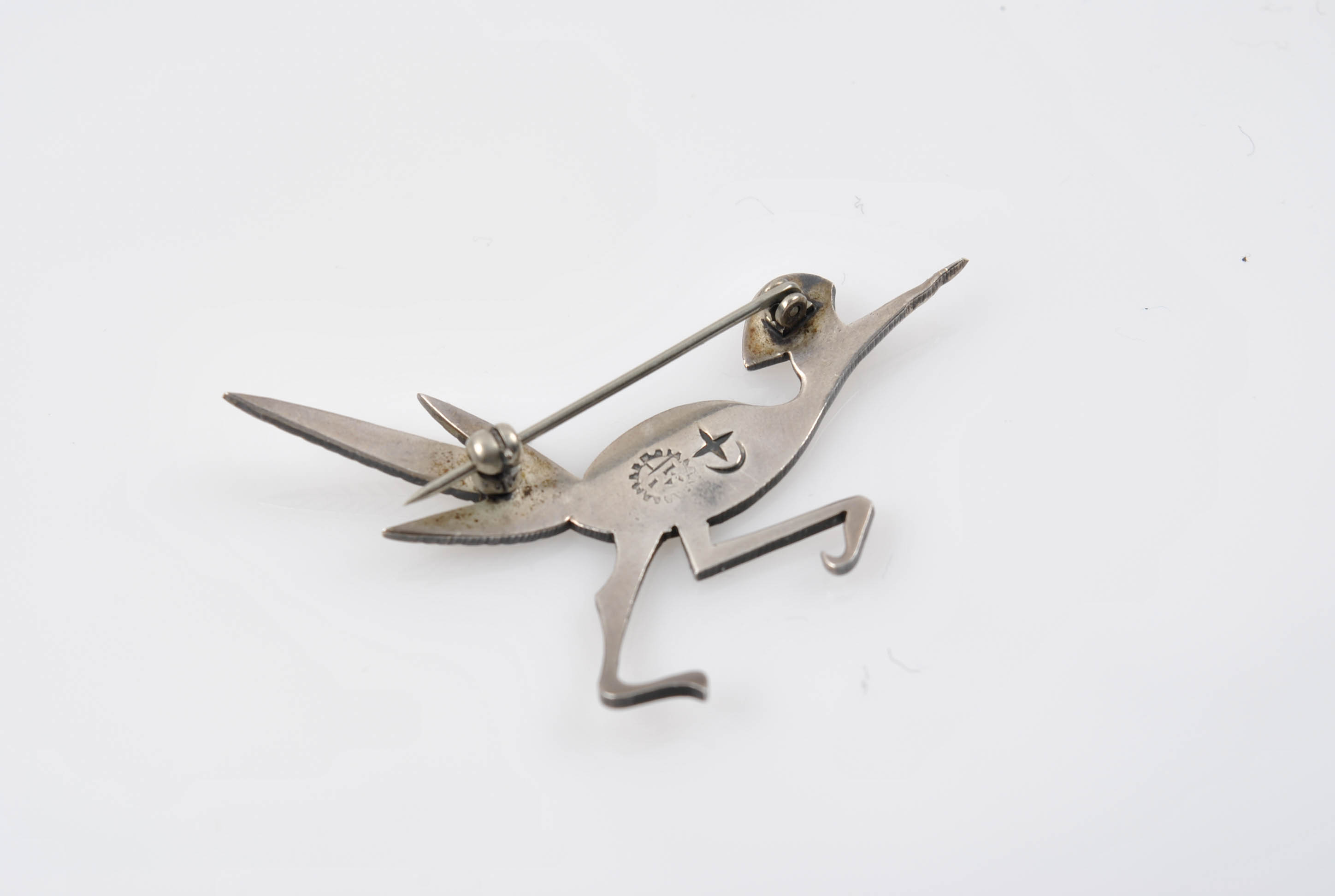 Sterling Silver and 900 Silver Multi-Stone Pins