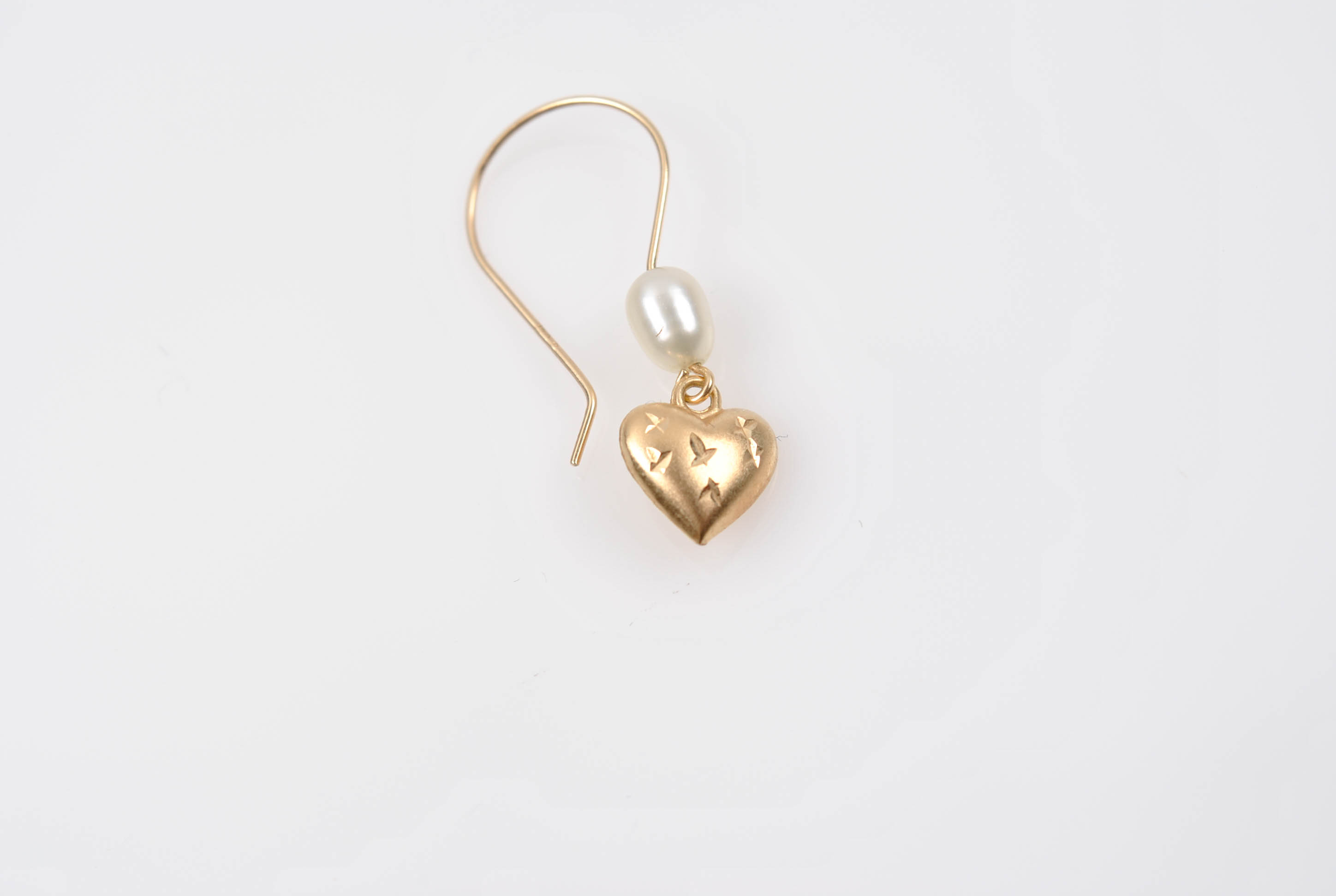 14K Yellow Gold Freshwater Pearl Earrings