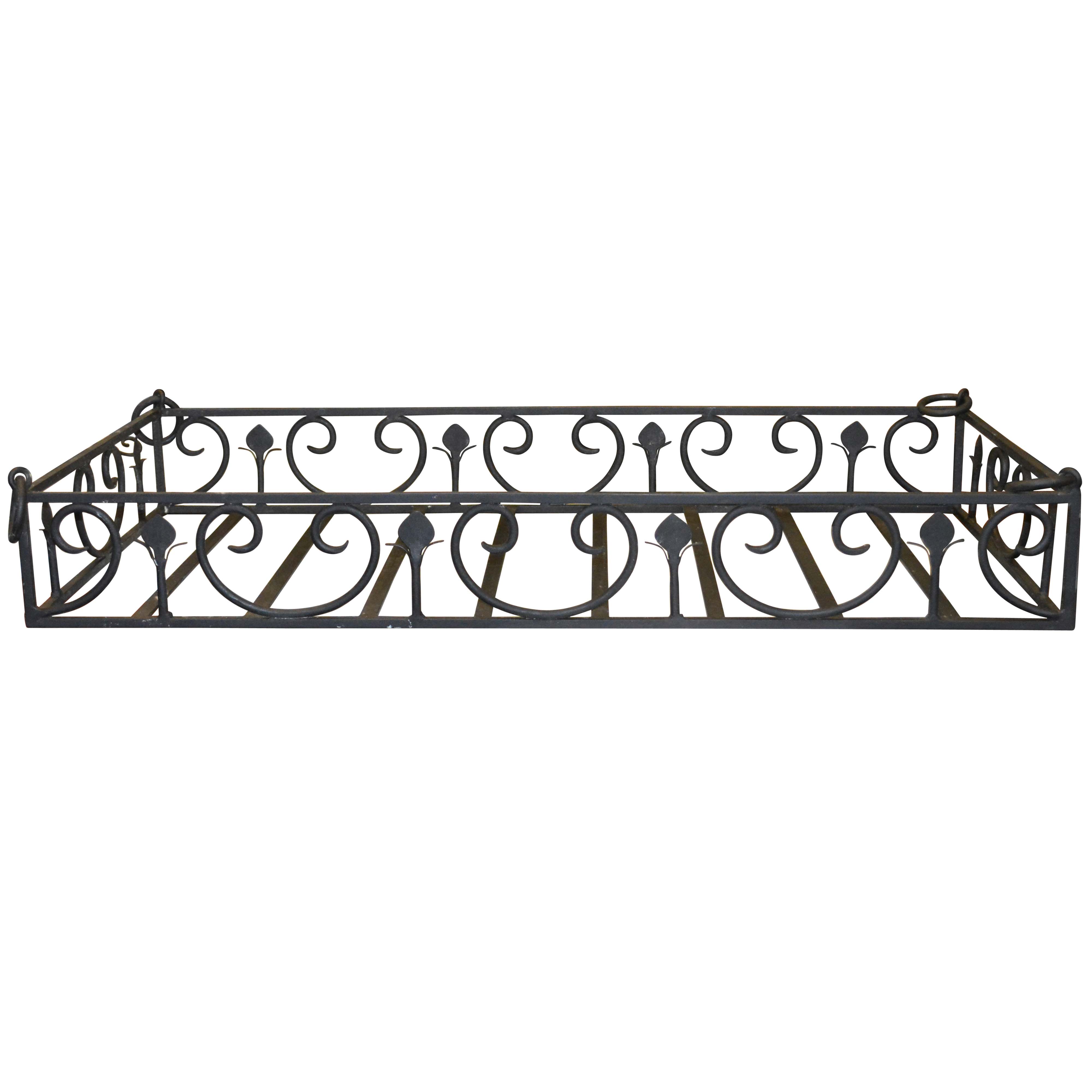 Hanging Black Iron Pot Rack with Hooks