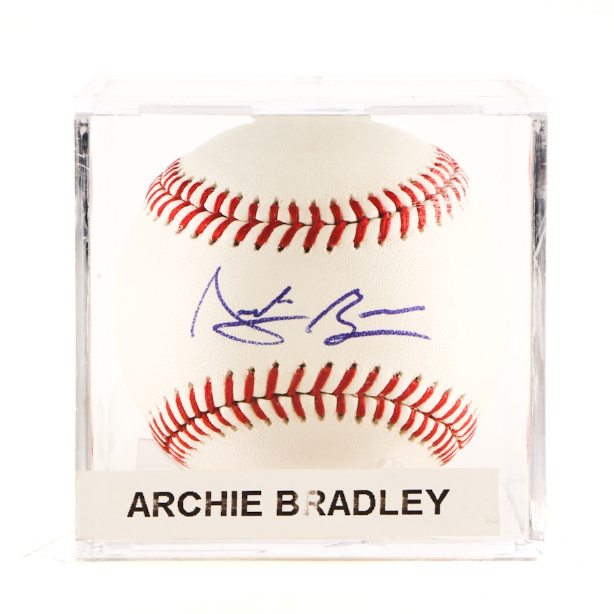 Archie Bradley Diamondbacks "Dude Wipes" Signed MLB Baseball